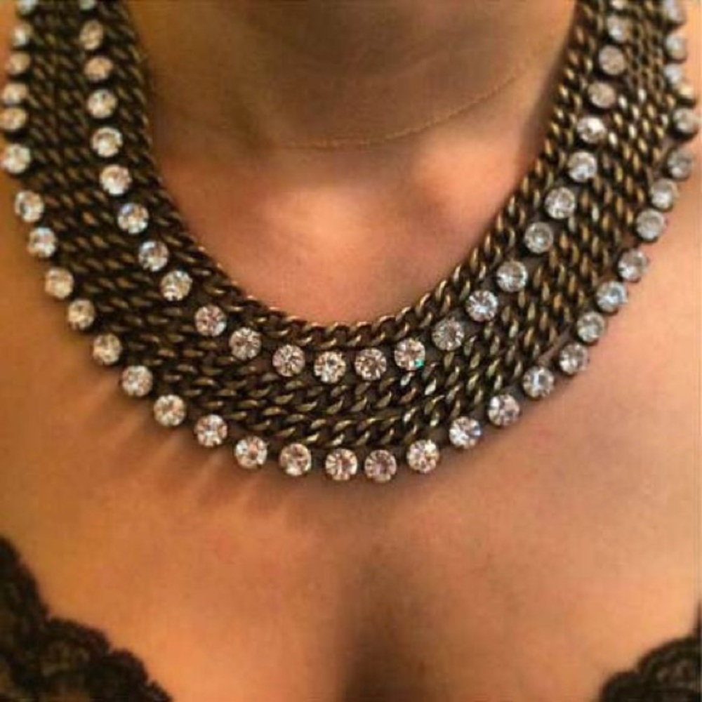 Urban Outfitters Rhinestone Statement Necklace - image 1